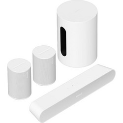 Sonos Ray 5.1 Immersive Set Sonos Ray + 2x Era 100 + Sub Mini Σετ Ηχείων Home Cinema 5.1 με Wi-Fi & Ασύρματα Ηχεία White