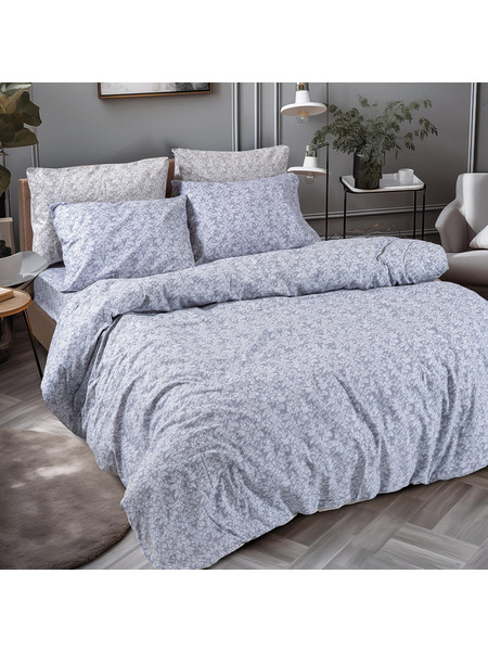 Beauty Home Σετ Σεντόνια Υπέρδιπλα Βαμβακερά 240x260 Art 12631 Flame Γκρι