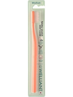 Welliant A1 Nano Silver Deep Clean Medium Oδοντόβουρτσα Σομόν