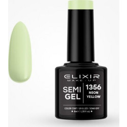 Elixir Semigel 1356 Neon Yellow Ημιμόνιμο Βερνίκι Νυχιών 8ml