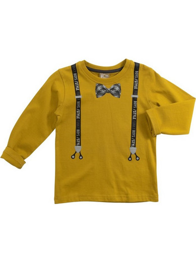 Funky Παιδικό T-Shirt Μακρυμάνικο Κίτρινο 222-306124-1