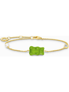 Thomas Sabo Γυναικείο Βραχιόλι Αλυσίδα Xρυσό με Πέρλα A2151-445-6