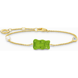 Thomas Sabo Γυναικείο Βραχιόλι Αλυσίδα Xρυσό με Πέρλα A2151-445-6