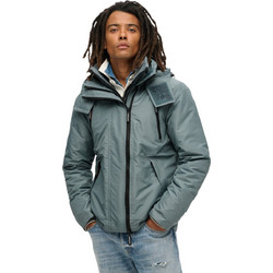 Superdry Hooded Mountain SD Windbreaker Ανδρικό Μπουφάν Χειμωνιάτικο Puffer Πετρόλ M5011921A-9VC