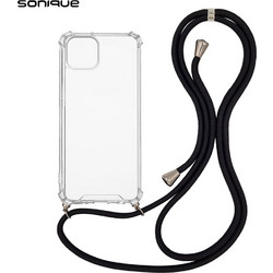 Sonique Armor Clear Back Cover Transparent / Black (iPhone 14 Plus)