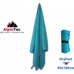 Alpintec Dryfast Πετσέτα Θαλάσσης Microfiber Πετρόλ 90x180cm WMSXXL-TB