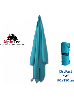 Alpintec Dryfast Πετσέτα Θαλάσσης Microfiber Πετρόλ 90x180cm WMSXXL-TB