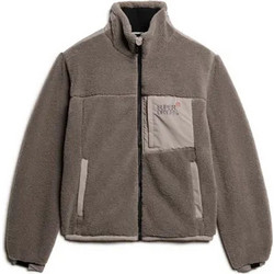 Superdry Relaxed Fleece Trekker Ανδρικό Μπουφάν Χειμωνιάτικο Bomber Καφέ M5011920A-2WX