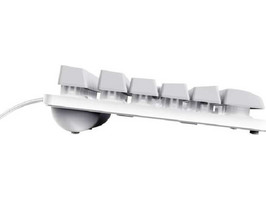 Trust GXT 833 Thado Gaming Πληκτρολόγιο TenKeyLess RGB White