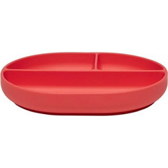 OYOY Enkei Πιάτο Σιλικόνης με Βεντούζα Red