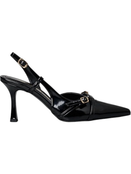 Envie Shoes Γόβες Slingback Δερμάτινες με Λεπτό Ψηλό Τακούνι Μαύρες E02-20861-34