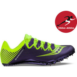 Saucony Showdown 4 Γυναικεία Αθλητικά Παπούτσια Spikes Στίβου Lime Μωβ S19033-1-1