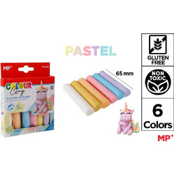 MP Πλαστελίνη 6 Χρώματα Pastel