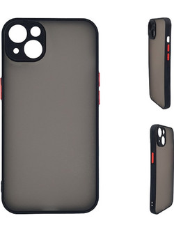 Sonique Color Button Bumper Black (iPhone 15 Plus)