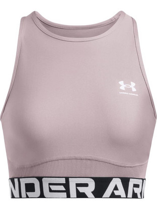 Under Armour HeatGear Αθλητικό Μπουστάκι με Υψηλή Στήριξη & Ελαφριά Ενίσχυση Nude 1388694-015