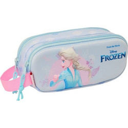 Safta Frozen Κασετίνα Βαρελάκι με 2 Θήκες Γαλάζια 822452512