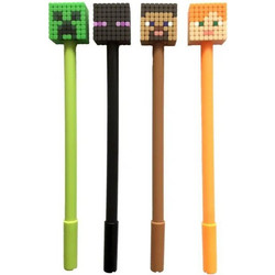 Puckator Minecraft Fine Tip Στυλό Gel 0.7mm Μαύρο