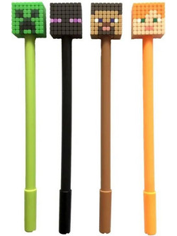 Puckator Minecraft Fine Tip Στυλό Gel 0.7mm Μαύρο