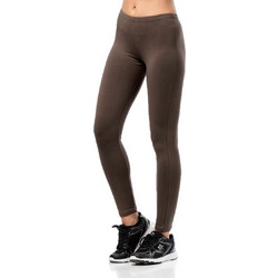 Bodymove Γυναικείο Κολάν Μακρύ Βαμβακερό Σοκολατί 100-10