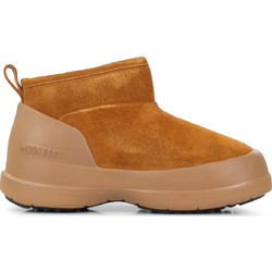 Moon Boot Γυναικεία Μποτάκια Χιονιού Suede Ταμπά με Χαμηλό Τακούνι και Γούνα 80D2480040-M008