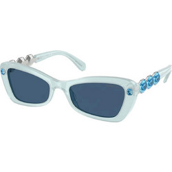 Swarovski SK6033 1024 Γυναικεία Γυαλιά Ηλίου Cat Eye Κοκάλινα Μπλε με Μπλε Φακό