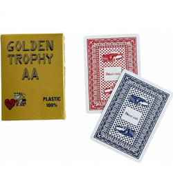 Argy Toys Golden Trophy Τράπουλα Πλαστική Κόκκινη 5200005702557