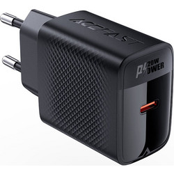 Acefast A82 Φορτιστής χωρίς Καλώδιο με Θύρα USB-C 20W Power Delivery Black