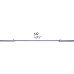 Welfit CRO-BAR Ίσια Μπάρα Ολυμπιακού Τύπου 20kg Φ50mm 220cm με Κολάρα Μανταλάκια