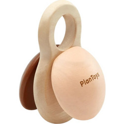 PlanToys Κλακέτα Ξύλινη Κουδουνίστρα για 3+ Μηνών