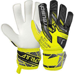 Reusch Attrakt Solid Γάντια Τερματοφύλακα Μαύρα Κίτρινα 5570515-2014