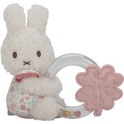 Little Dutch Miffy Lucky Blossom Υφασμάτινη Κουδουνίστρα Κρίκος για Νεογέννητα