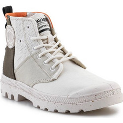 Palladium Pampa Hi Re Generate Γυναικεία Αρβυλάκια Γκρι με Χοντρό Χαμηλό Τακούνι 79128-363-M