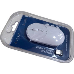 AOAS B1010 Ασύρματο Bluetooth Ποντίκι White
