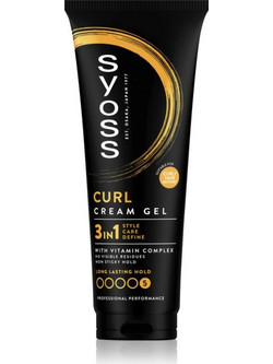 Syoss Curl Control Gel Μαλλιών για Μπούκλες Δυνατό Κράτημα 250ml