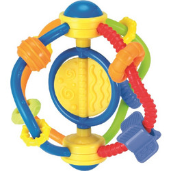 MG Toys Πολυχρωμη Κουδουνίστρα Μπάλα για Νεογέννητα