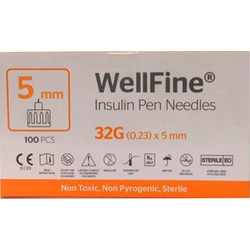 Ambitas WellFine Βελόνες Ινσουλίνης 32G 5mm 100τμχ
