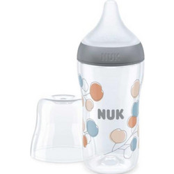 Nuk Perfect Match Πλαστικό Μπιμπερό με Θηλή Σιλικόνης κατά των Κολικών 3+ Μηνών Grey 260ml