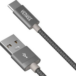 Yenkee YCU 301 Braided USB-A to USB-C 1m Grey YCU301GY