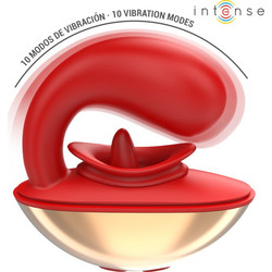 Intense Mariah Vibrator In Shape Κλειτοριδικός Δονητής Κόκκινος