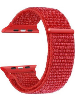 Ksix Comfy Λουράκι Υφασμάτινο Red (Apple Watch 42 / 44 / 45 / 49mm)