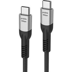 ProLink PF480A-0150 Braided USB-C to USB-C 1.5m Black