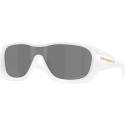 Oakley OO9493-02 Ανδρικά Γυαλιά Ηλίου Μάσκα Κοκάλινα Λευκά με Μαύρο Φακό