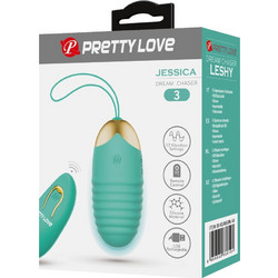 Pretty Love Jessica Δονητής Egg για Ζευγάρια με Τηλεχειριστήριο Πράσινος