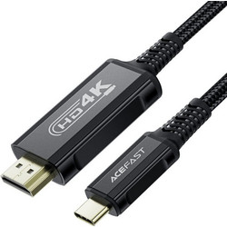 Hoco Καλώδιο HDMI 2.0 Braided HDMI Male to USB-C Male 1.8m Black