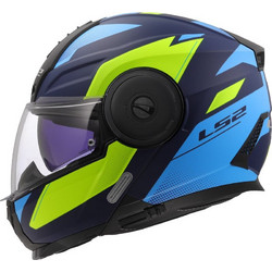LS2 FF902 Scope II Duria Matt Blue Yellow Κράνος Μηχανής Flip-Up 1750gr