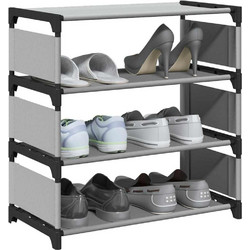 vidaXL Παπουτσοθήκη Πλαστική M54xΠ28xY55cm 54X28X55CM 4100622