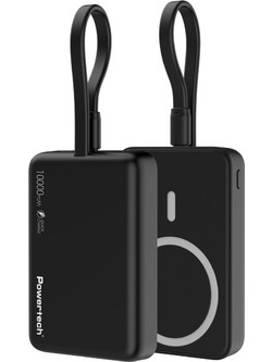 Powertech PT-1376 Wireless Power Bank 10000mAh 20W με Θύρα USB-C Power Delivery Black