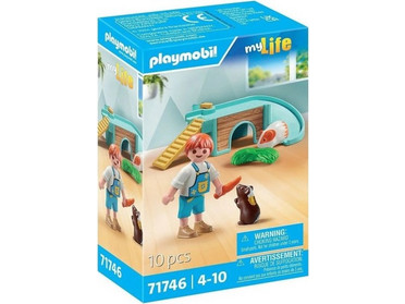 Playmobil My Life Ινδικά Χοιρίδια με Σπιτάκι για 4-10 Ετών 71746