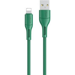 Usams U68 USB-A to Lightning Cable 1m Green 6958444969459