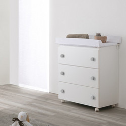Pali Win Βρεφική Συρταριέρα - Αλλαξιέρα Λευκή 76x45x90cm 0533WINT